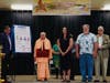 Swami Prapannnanada, Minister and Teacher at Vedanta Society of Sacramento with other dignitaries