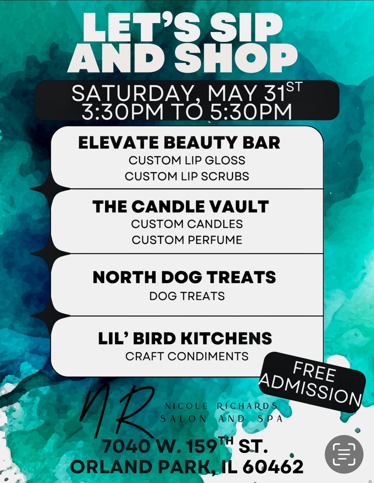 Sip & Shop @ Nicole Richard’s Salon