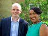 Democratically-endorsed House hopeful Eric Wellman, left, received an endorsement from state Rep. Jahanna Hayes, D-5th District, right.