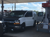 Three suspects were arrested from this van at a Hartford gas station after a melee Tuesday afternoon.