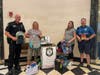 Local police enjoyed a successful campaign in August to collect school supplies for local children.