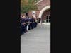 Area police lined up Monday to officially welcome Farmington police officer James O'Donnell to work Monday.