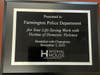 The Hartford-based Interval House nonprofit group, which is dedicated to helping domestic violence victims, honored several area police departments for their partnerships with the organization, including Farmington.