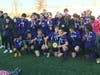 The 2022 Class M boys soccer state title winners, the Ellington High School Knights.