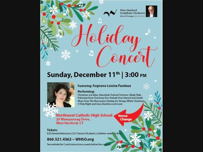 Holiday music is the order of the day Sunday at Northwest Catholic High School in West Hartford.