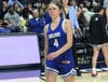 Fairfield Ludlowe senior Caroline Keresey's high school basketball career didn't end the way she wanted it to, but she and her team enjoyed a successful 23-1 season in the regular season and tournament. Here, she goes to accept her runner-up medal.