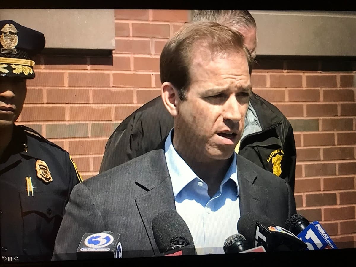 Hartford Mayor Luke Bronin Friday discusses the tragic details behind a 12-year-old Hartford girl's shooting death. The middle schooler was shot Thursday night and died Friday morning. Image taken from a livestreamed press conference Friday morning.