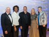 From left: USJ Board Chairman Brewster Perkins; Connecticut Education Commissioner Charlene Russell-Tucker; U.S. Secretary of Education Miguel Cardona; USJ President Rhona Free; and Commissioner for the Connecticut Office of Early Childhood Beth Bye.