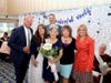 From left: WFSB's Scot Haney; Renee DiNino of River 105.9; Michael J. Daglio, vice president and CEO of Hartford HealthCare, Kathy Faber, of Kathy Faber Designs; Rebecca Stewart, vice present at HHC; and the winner, Jacqueline Polanski (center).