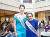 Former Ms. Mulberry Gardens, Virginia (Ginny) DePaulo, right, is pictured with Miss. Hartford County. 