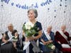 The 2023 Ms. Mulberry Gardens queen, Jacqueline Polanski, was crowned with a tiara, draped with the 2023 satin sash and given a bouquet of flowers.