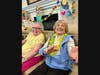 Residents Nellie Baldyga with Kitty LaVista are all smiles at Middlewoods of Farmington's 'Summer Camp Week.'