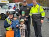 Also on hand for USJ's Halloween 'Truck or Treat' event on Monday were emergency responders out of West Hartford.