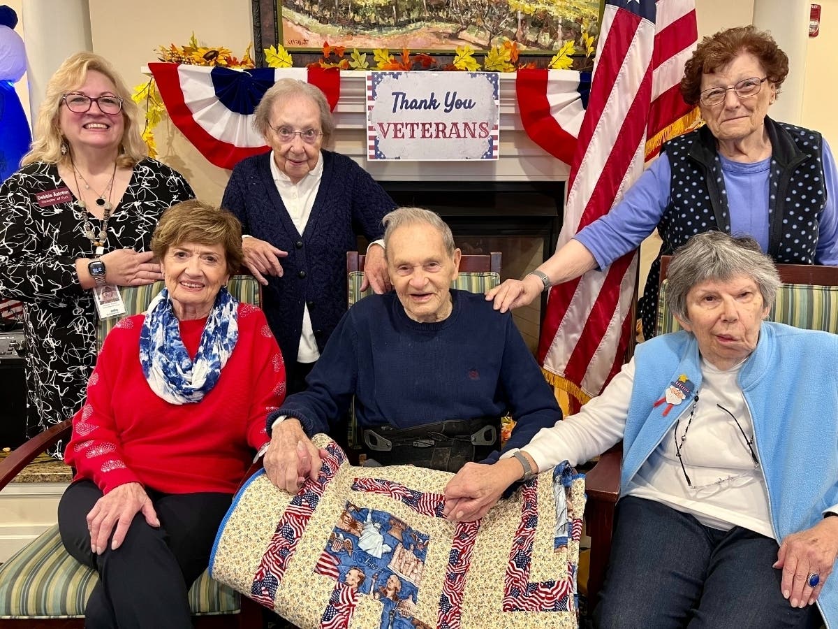 Retirement Home's Lone WWII Veteran Honored In Farmington Farmington