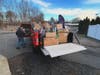 The Southington Fire Department drops off a truckload of toys to Southington Community Services Tuesday morning to help children in need this holiday season.