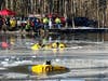 Volunteers with the Simsbury Volunteer Fire Department spent time over the weekend training for life-saving, cold-water rescues they hope they don't have to make.