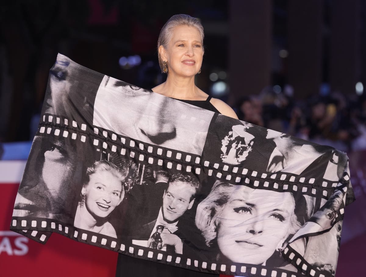 Melissa Newman poses on the red carpet of the opening movie 'Il Colibri' at the 17th edition of the Rome Film Fest in Rome, in 2022. She was in West Hartford March 13 to discuss her recently published book on her famous parents.