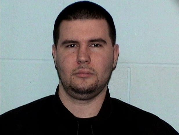 Gregory West, 40, of Plainville, above, has been charged in connection with a robbery at a Southington gas station Sunday night.