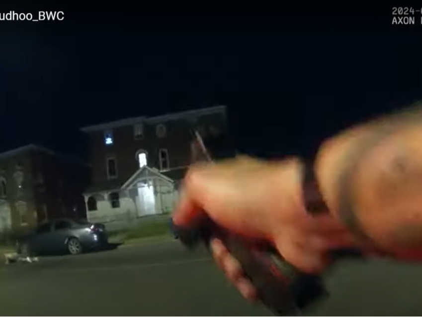 The Connecticut Office of the Inspector General Wednesday released body camera footage of a Hartford police officer firing his gun at a gun-wielding suspect Saturday, April 27.
