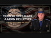 Trooper Aaron Pelletier out of the Troop H barracks in Hartford was killed after being struck by a vehicle Thursday afternoon on I-84 in Southington.