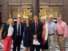 From left: Meghan Naujoks, CJ Calcinari, Cate Grady-Benson, state Rep. Mike Demicco, Francie Brown-Holmes, Jim Calciano, and Steve Nelson. The members of the Farmington Land Trust Board of Directors joined Demicco in Hartford recently for the grant award.