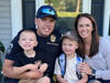 A Southington lawmaker seeks new legislation allowing families of fallen state troopers to receive pension benefits. Trooper Aaron Pelletier, above, was killed May 30 in Southington. With him is his wife, Dominique Pelletier, and their two young sons.