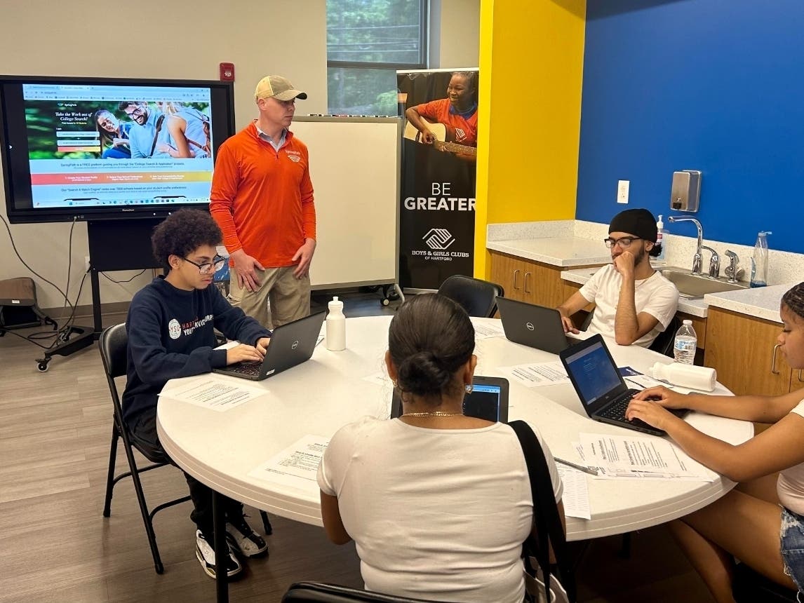 A partnership between Empath, an online educational platform, and the Boys & Girls Clubs of Hartford is providing free aid to Hartford students and families when it comes to helping them navigate the often-complex college search and application process.