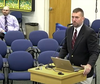 Southington High School Agricultural Science Director Owen McLaughlin outlines the department's expansion plans — expected to start in the fall — before the Southington Board of Education June 27.