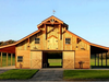 This image shows the type of barn slated to go up on a 7-acre property owned by the Town of Southington for an expansion of Southington High School's regional agricultural science program.