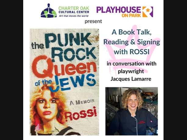 Author Chef Rossi (aka 'Rossi') will be on hand at West Hartford's 'Playhouse on Park' Tuesday, Oct. 29, for a special program on her latest book.