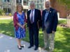 From Left: Lisa Clark, president of McLean; Martin Gould, attorney for the late Patricia B. Gorman; and Mike Paine, chairman of the McLean Board of Trustees. Gorman's estate donated $2.3 million to McLean, a Simsbury-based elderly living facility.