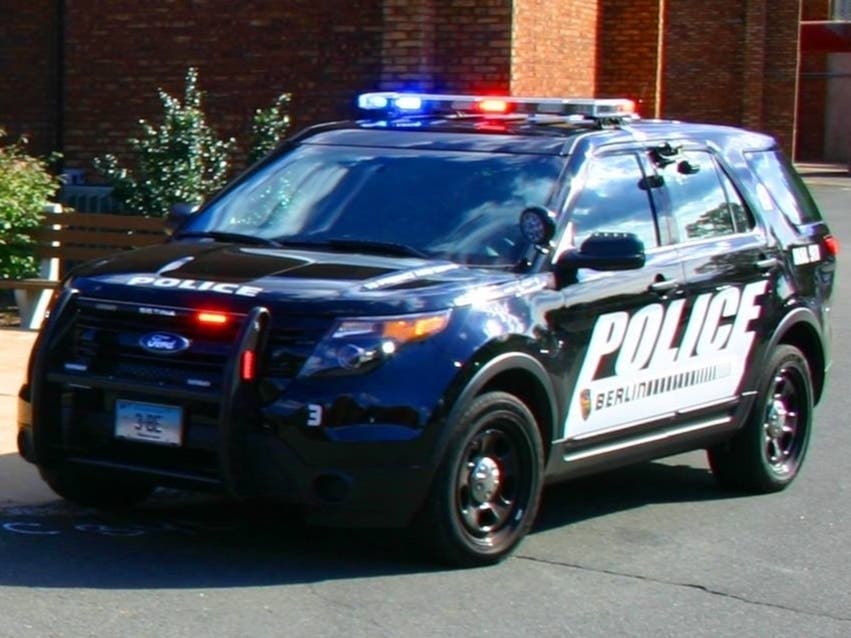 A routine traffic stop Sunday turned into an intense foot chase from a Dunkin' Donuts in Berlin, with a Hartford man taken into custody for weapons/vehicle charges.