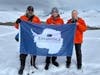 The Raymond family of Simsbury, late last year, took a life-changing trip to Antarctica to see the penguins there. From left are Mark Raymond, father, Lucas Raymond, son, and mother Denise Raymond.
