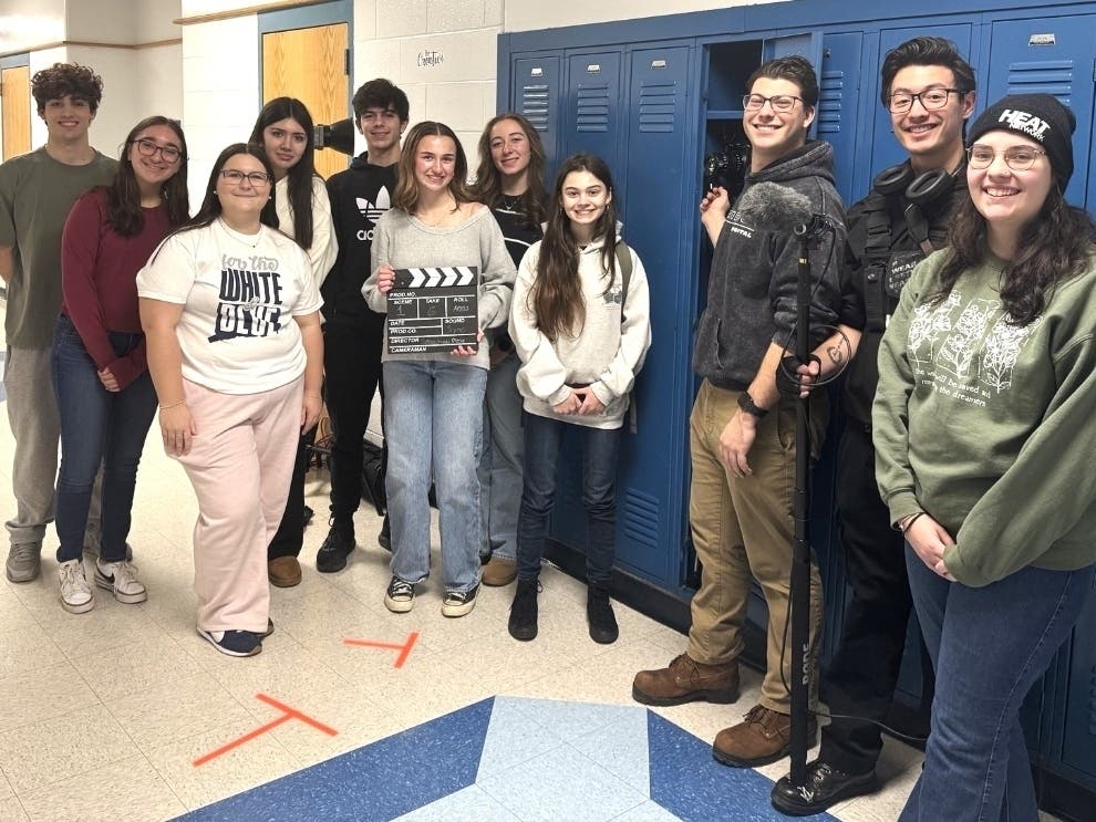 This group of Southington High School students recently wrapped up filming a public service announcement about the perils of teen sports gambling.