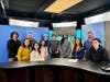 Simsbury HS students at a recent visit to Simsbury Community Media as part of its 'Make Us Count' initiative.