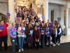 Group picture of everyone from Riverbend at Farmington and Skybrooke at Simsbury who attended Alzheimer’s Action Day at the Connecticut State Capitol March 11.
