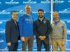 From left: David Hinchey, of Connecticut’s Credit Unions;  Howard Brady, President & CEO at American Eagle Financial Credit Union; East Hartford Mayor Connor Martin; and Simeon Chapin of  American Eagle Financial Credit Union.

 