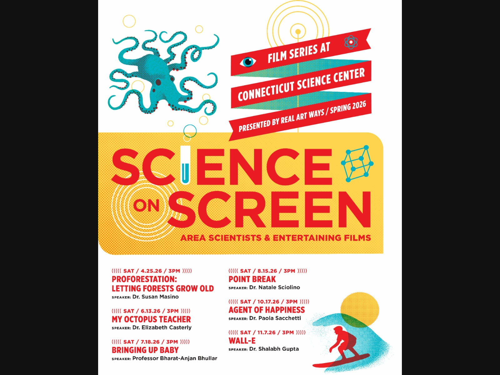 Real Art Ways and the Connecticut Science Center are teaming up this year for a science-based film series that starts this weekend.