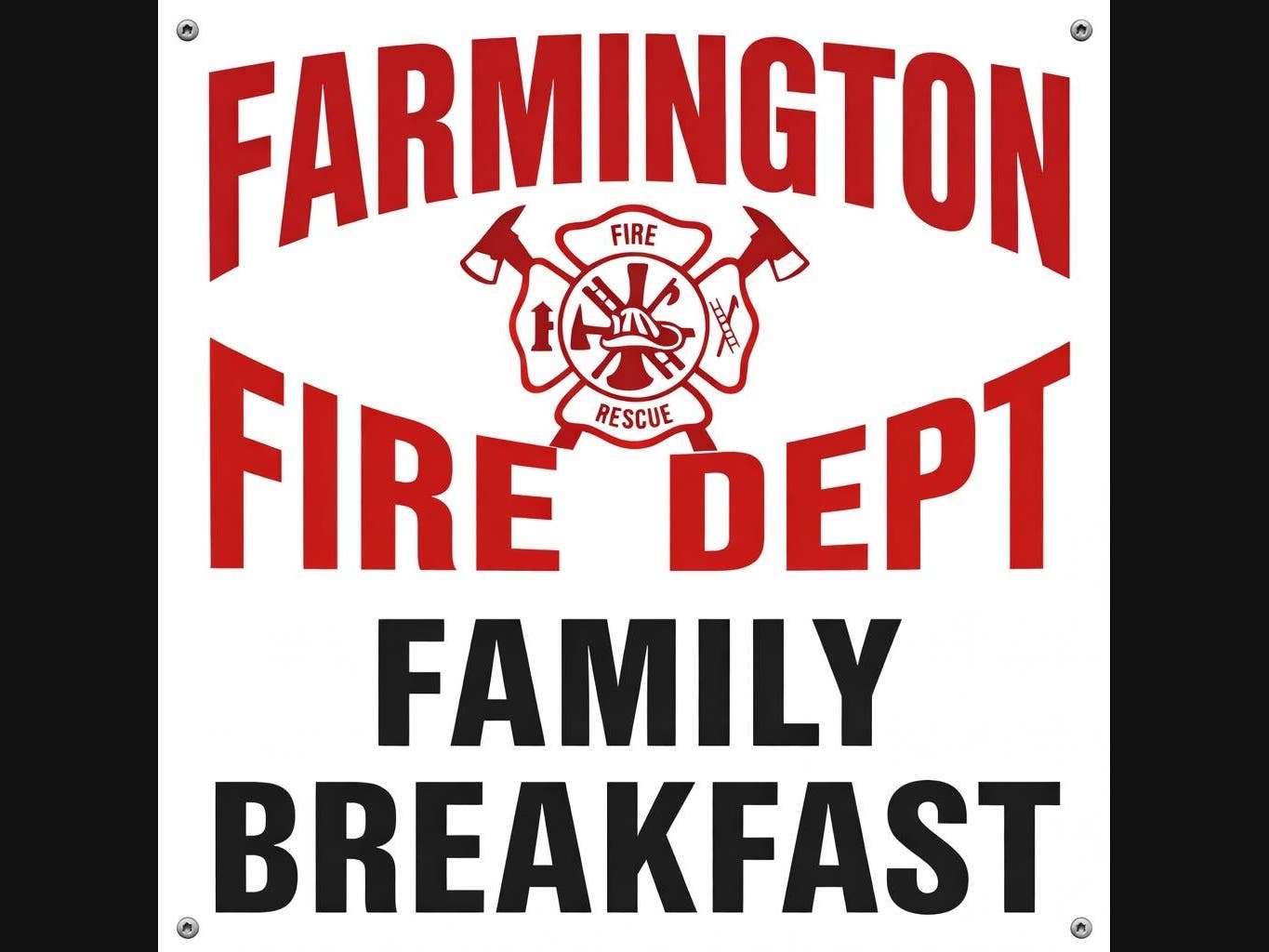 If you're looking for a hearty breakfast with the family and are hoping to help your local fire department, the Farmington Fire Department has just the event for you this weekend.