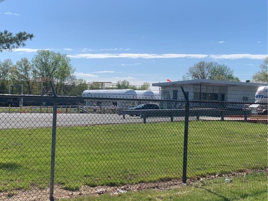 A propane leak at an AmeriGas rail car in Southington prompted a hazardous materials response Wednesday.