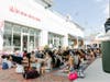 The SWEAT Outdoor Fitness Series will return to The Shops at Farmington Valley in Canton on Saturday, May 9. Above, scenes from the 2025 event.