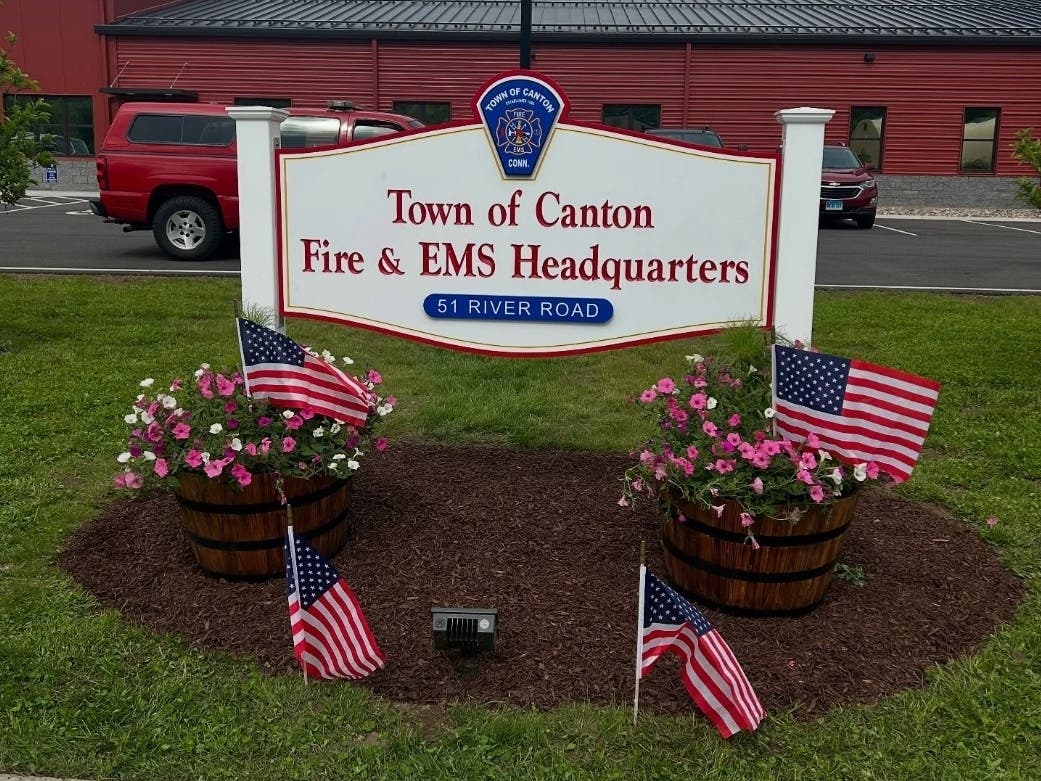 One person was injured after being burned in a kitchen fire at a Canton apartment complex on Sunday, fire officials reported.
