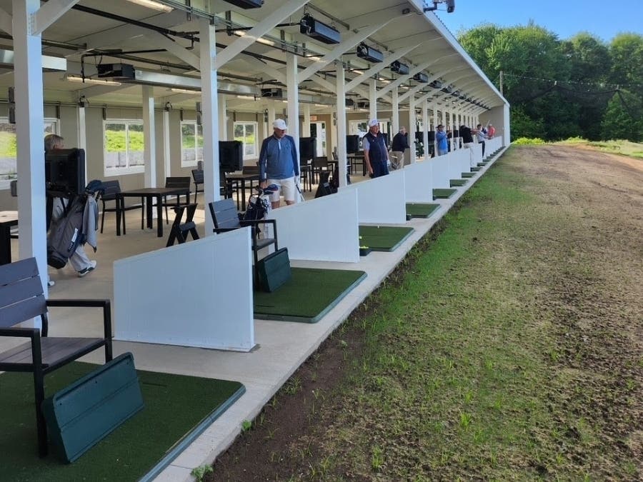 A new, high-tech driving range at a town-owned golf course in West Hartford is now open.