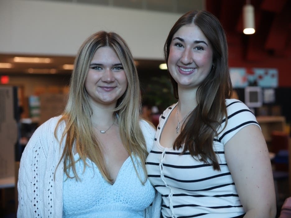 Berlin High School Class of 2025 Valedictorian Meghan Snyder, left, and Salutatorian Nina Welch.