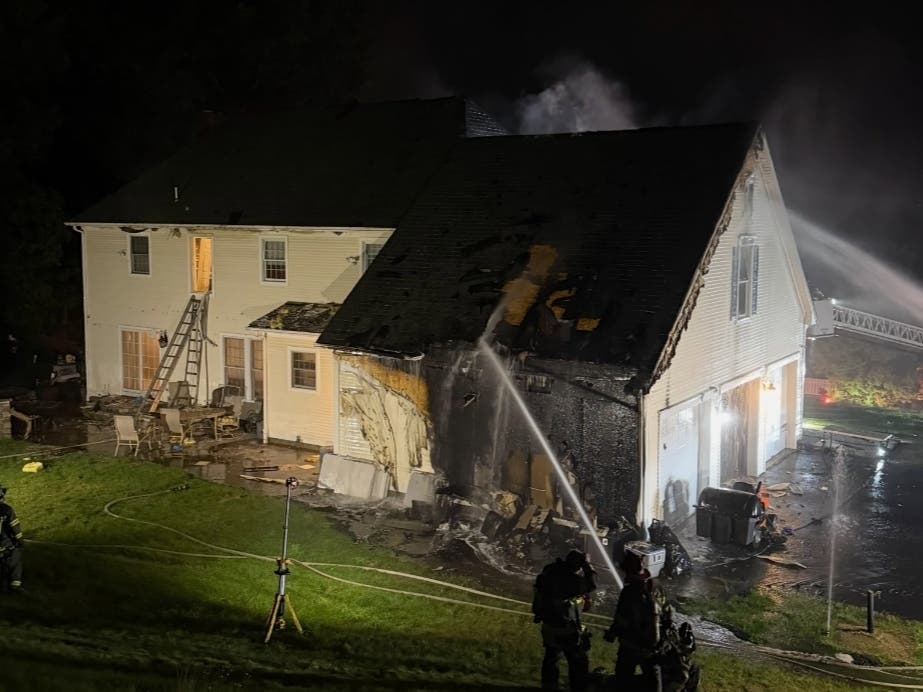 A home was badly damaged by fire in Southington late Saturday night.