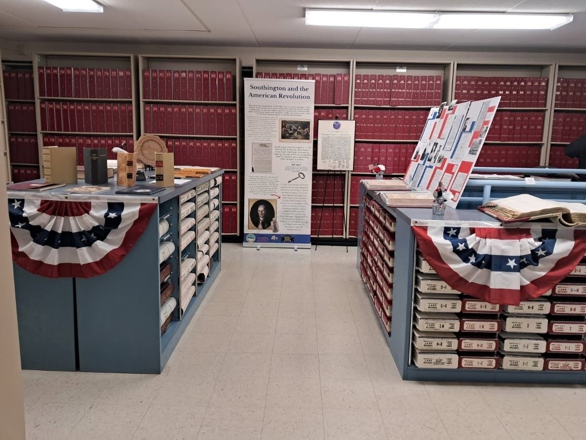 Residents interested in learning about Southington's history have some more time to check out the special exhibit at the Southington Clerk's Office, which has extended its special America 250 exhibit of historic town records.