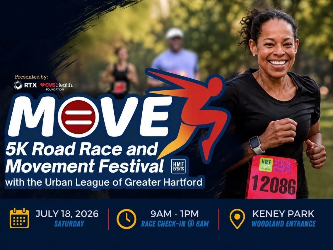 The Urban League of Greater Hartford and the Hartford Marathon Foundation will host the fifth annual MOVE! 5K and Movement Festival on Saturday, July 18.