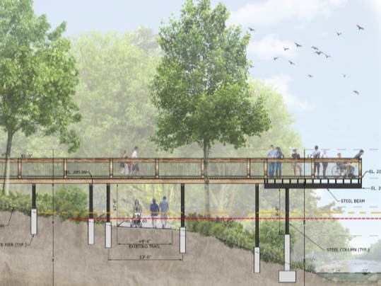 The Farmington Land Trust has completed a $275,000 fundraising campaign for Polly's Pier, an accessible boardwalk and viewing platform that will provide access to the Farmington River.