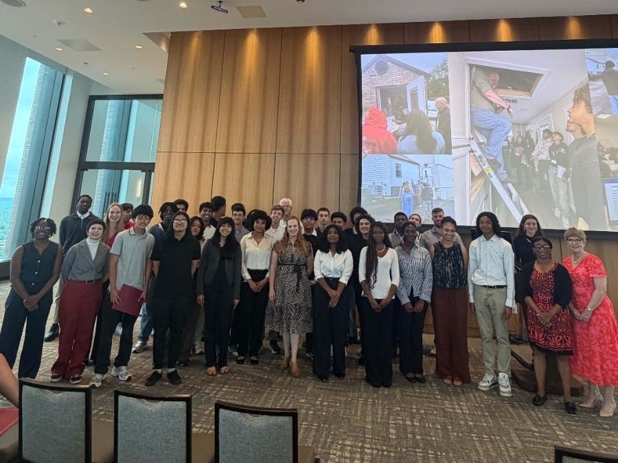 FHS rising senior Rayyan Khalid of Farmington was named "Student of the Track for Weatherization & Existing Building Upgrades" through the Energize Connecticut Green STEP Summer Program, whose participants for 2026 are seen here.