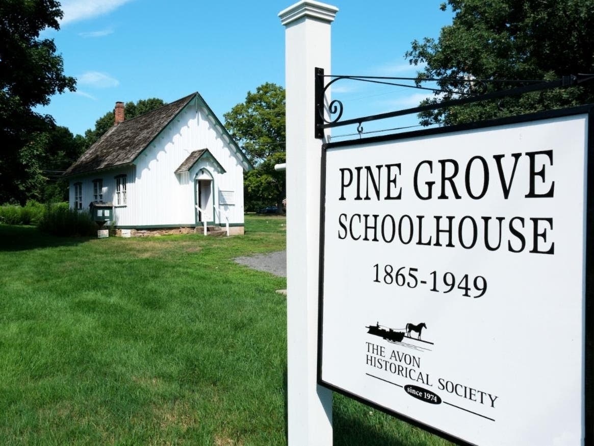 Avon residents will get a look inside the newly renovated Pine Grove Schoolhouse this weekend.